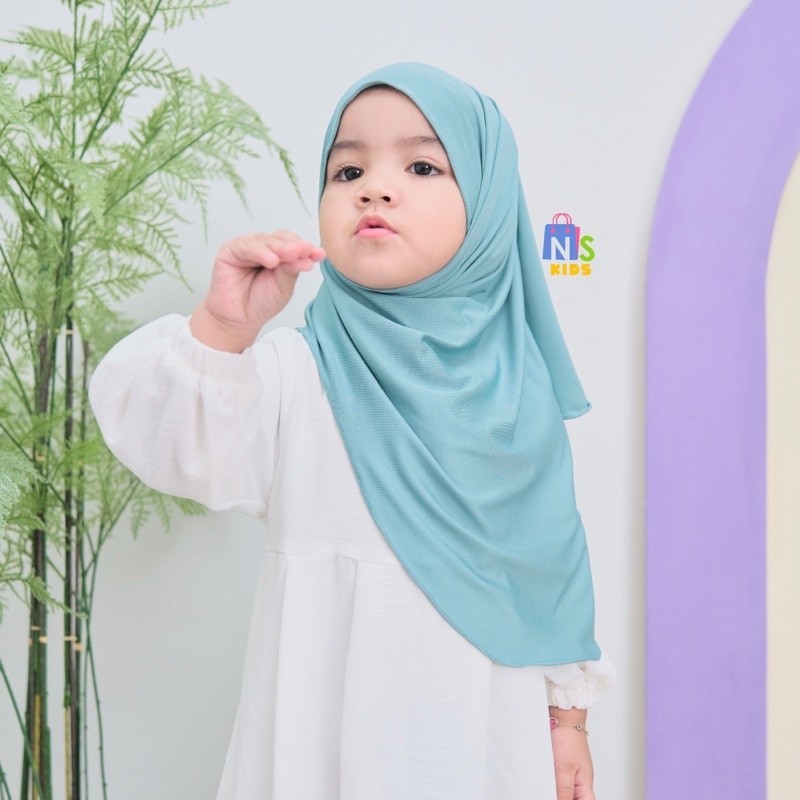 Moana Pashmina Oval Instan Kids / Pashmina Anak Oval Malaysia / Jilbab Anak Pashmina Instan Oval Jer