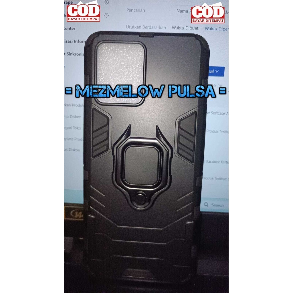Ring Case Hard Case Tebal Magnet Stand Case Armor Case REALME 8 PRO / REALME 8 BIASA