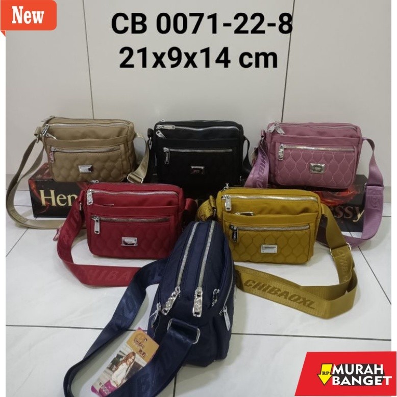 Tas selempang wanita viral- Tas Slempang 5 Res ORI Chibao 0071-22-8