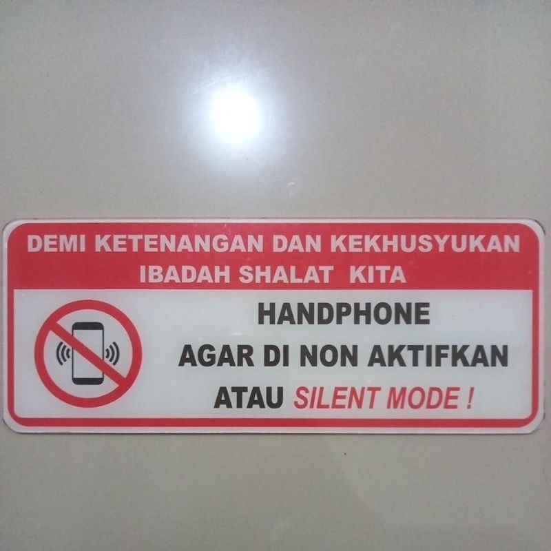 

Papan Akrilik Matikan HP Saat di Masjid | Sign Board Acrylic Peringatan Masuk Masjid Hp Harap Dinonaktifkan | Akrilik Tinggal Tempel