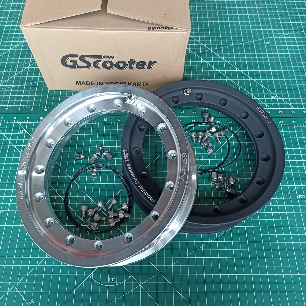 Velg Tubeless Vespa Modular GScooter Ring 10 PX Excel Sprint