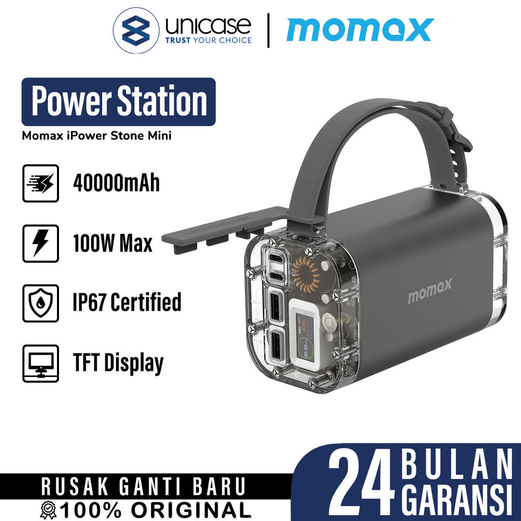 Power Station Portable Momax iPower Stone 40000mAh 100W Charging Bank