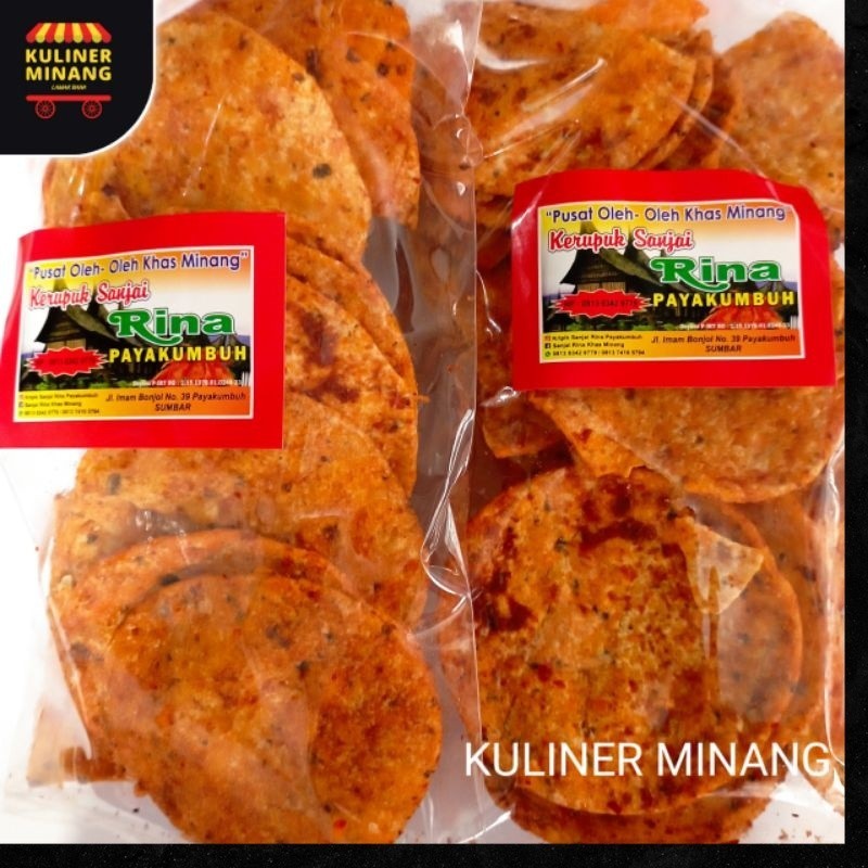 

Krupuk Ubi Jengkol Jariang Opak Rina Cemilan Gurih Kuliner Minang