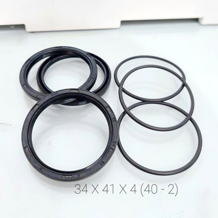 SIL SEAL PULLY POLI VARIO KARBU SET + ORING NOK 34 X 41 X 4 (40-1.8) -SBS34