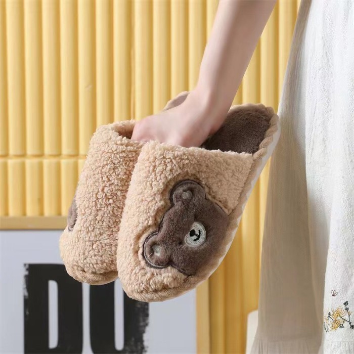 SANDAL BUNNY DEWASA / SANDAL BERUANG / SANDAL KAMAR TIDUR - Beruang Putih, 40-41