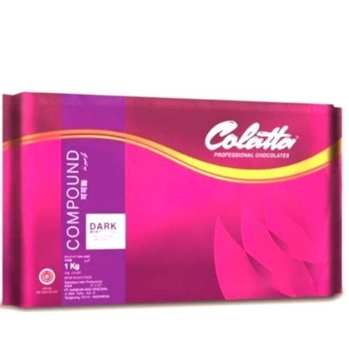 

Coklat Blok Colatta Dark Compound 1kg/Chocolate 1kg/Coklat HItam
