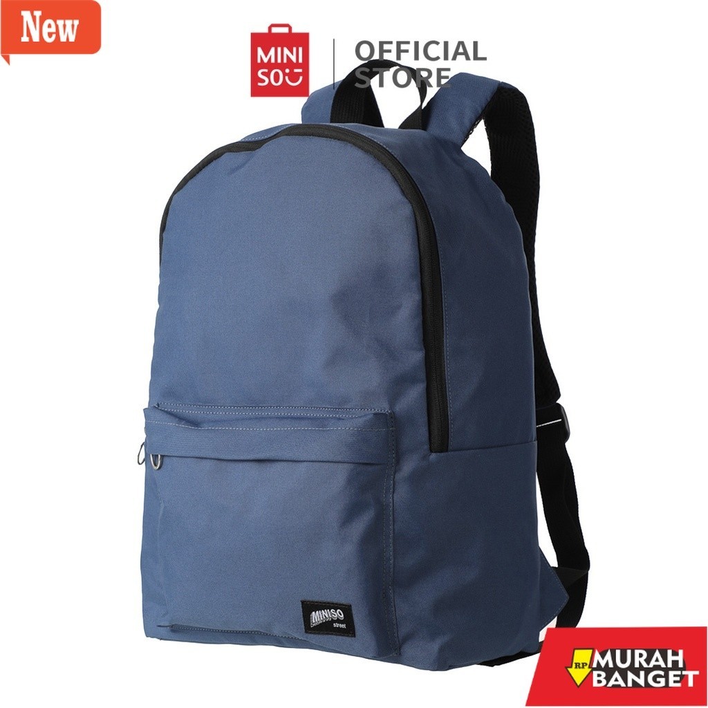 Tas laptop pria terviral- MINISO Backpack Ransel Tas Laptop Tas Penyimpanan Perjalanan Disesuaikan T