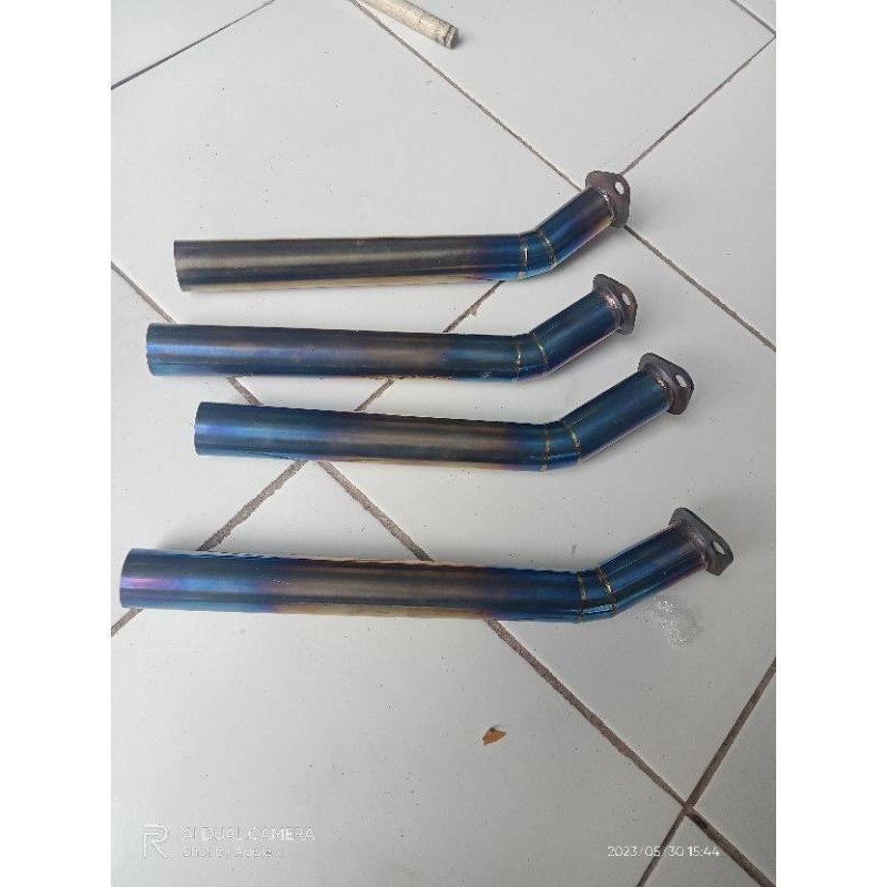 knalpot perahu balap jukung ketinting ukuran pipa 32 mm mesin penggerak GX Ryu moge motoyama Honda 2