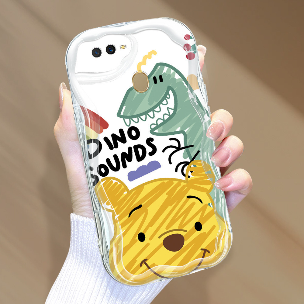 OPPO A12 A7 A5S A12S Phone Case Softcase Casing Hp Kesing Soft Cassing Strawberry Bear 3628
