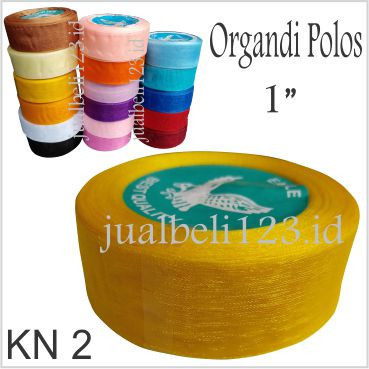 

Pita Organdi Polos 1 inch atau 2.5cm - Biru Muda