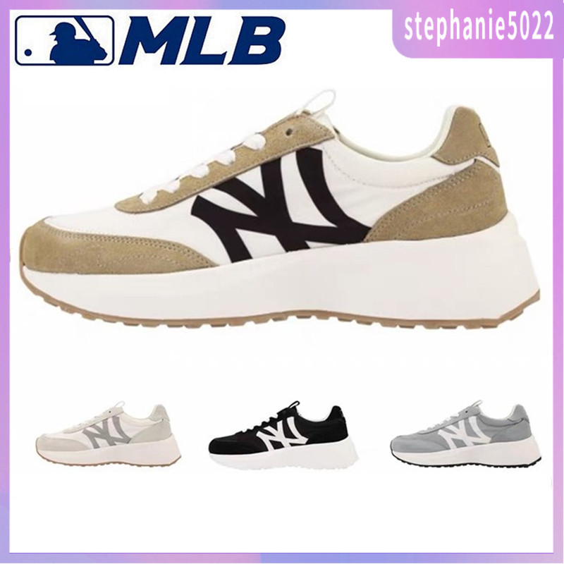 2024 New Korean MLB Dad Shoes Women's Shoes New NY Big Label Men's Shoes Thick Sole Ins Fashion Casu
