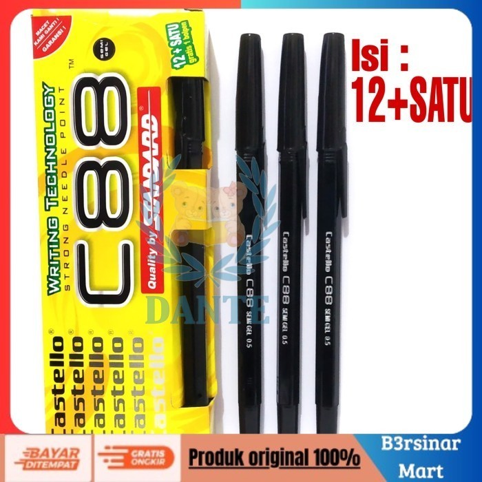 

[[KUALITAS TERBAIK]] Pulpen Standard Castello C88 Murah per Lusin COD