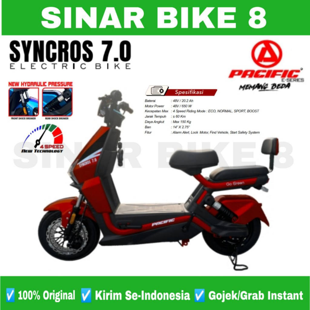 Sepeda Listrik PACIFIC SYNCROS 7.0 // SYNCROS 5.5 //  SYNCROS 8.0 650 Watt Electric E Bike