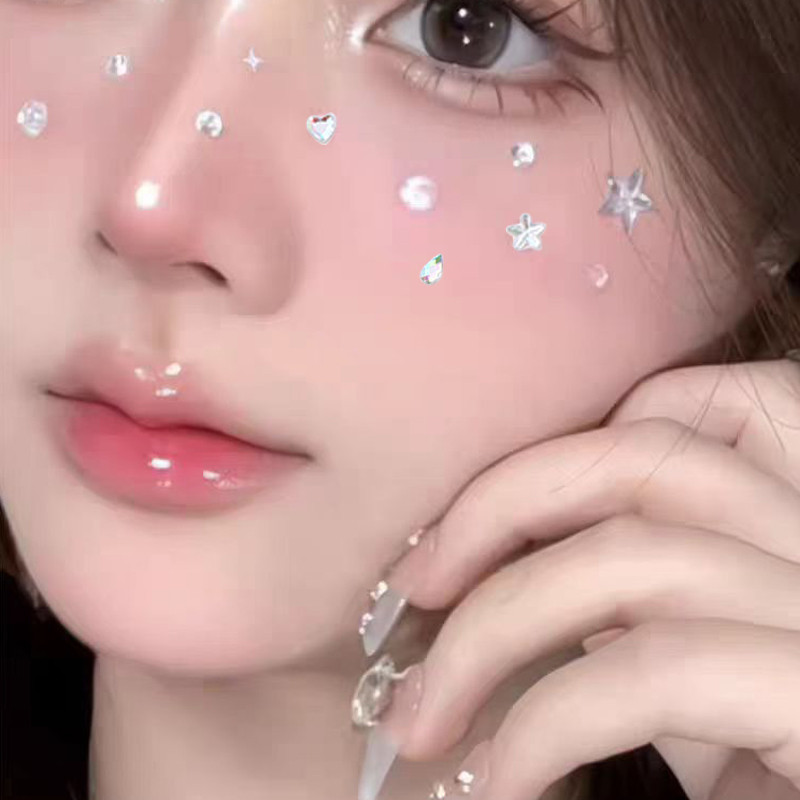 

COD⭐Stiker Berlian Wajah Stiker Mutiara Stiker Batu Permata Stiker Berlian Panggung Gadis-MY