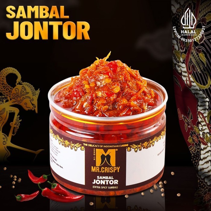 

SAMBAL MR CRISPY SAMBAL BAWANG TRASI BALADO RICA HIJAU THAI - SAMBAL JONTOR