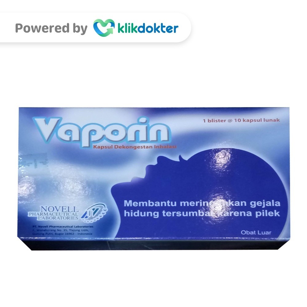 Vaporin Kapsul Dekongestan Inhalasi 10 Kapsul