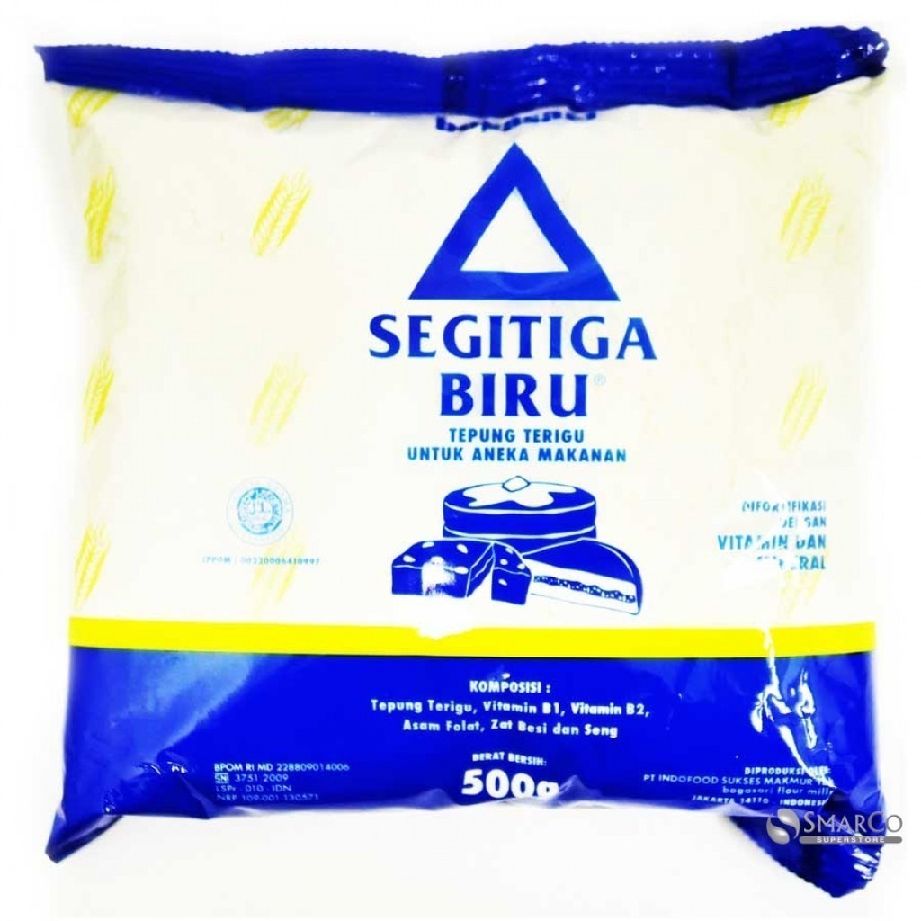 

i TEPUNG TERIGU SEGITIGA BIRU 500GR