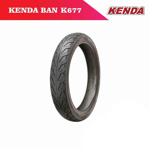 (TUBELESS) Kenda K677 110 80 14 Tubeless Ban Luar Motor Ring 14 BARU ORIGINAL FREE PENTIL