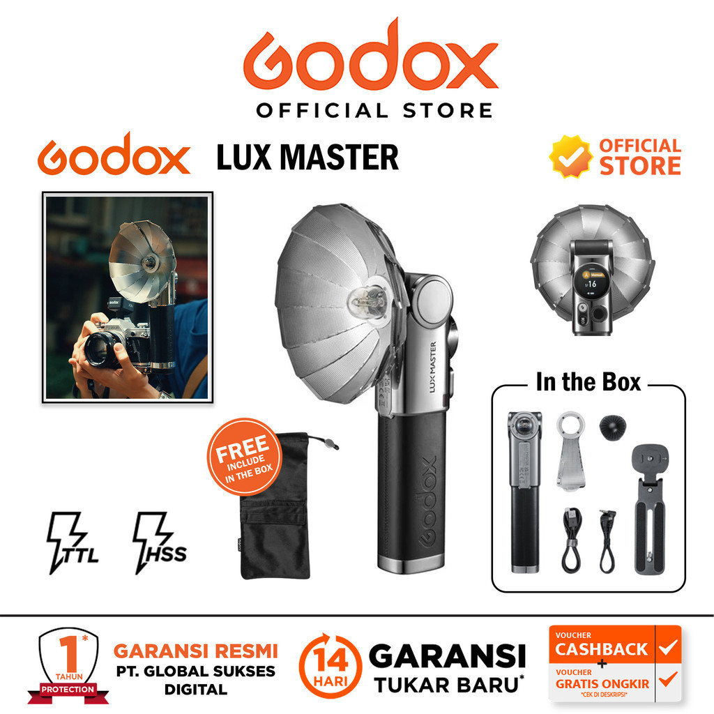 Godox Lux Master Retro Camera Flash Godox Flash Kamera