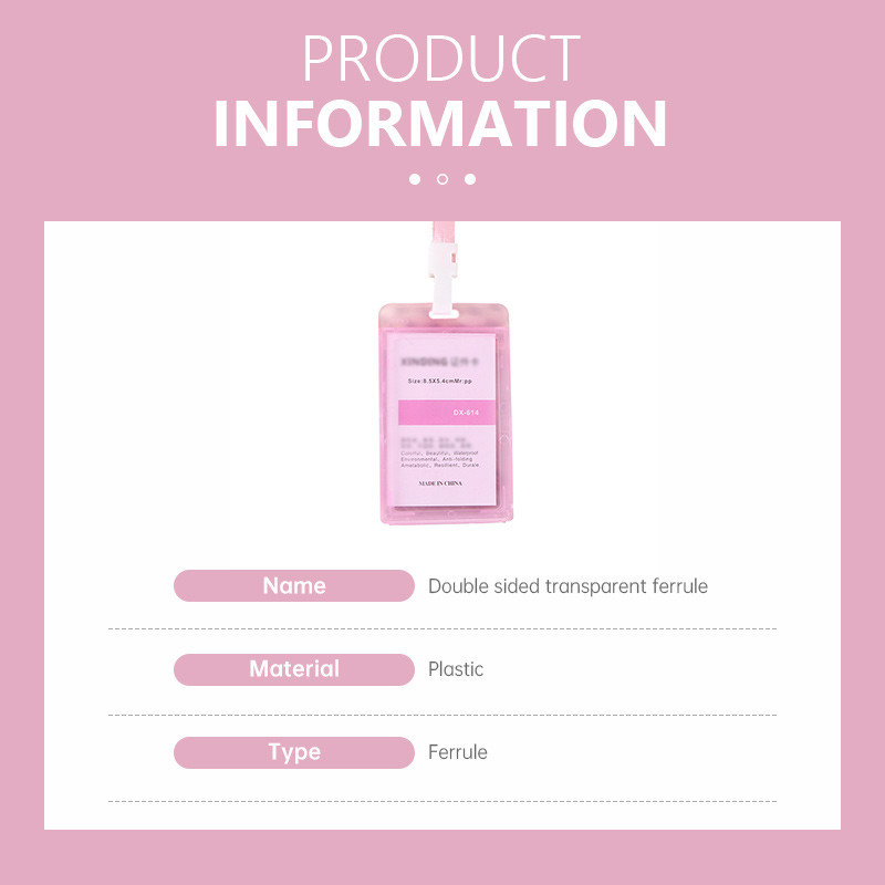 

【COD❤️】Penutup Kartu Izin Kerja Transparan ,Dua Sisi Penutup Kartu Bus Pemegang Kartu, Pelajar Pemegang Kartu ,Identitas Pelajar VDY