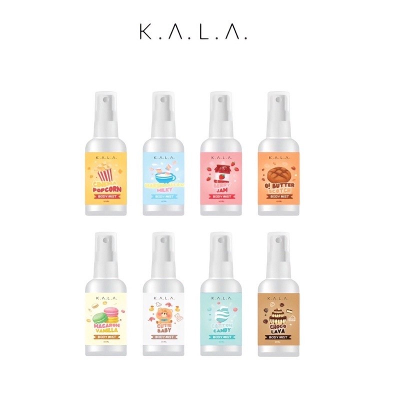 KALA Body Mist Parfum 60ml Spray Parfum Vanilla Popcorn || BODYMIST PARFUM KALA BODY MIST KALA