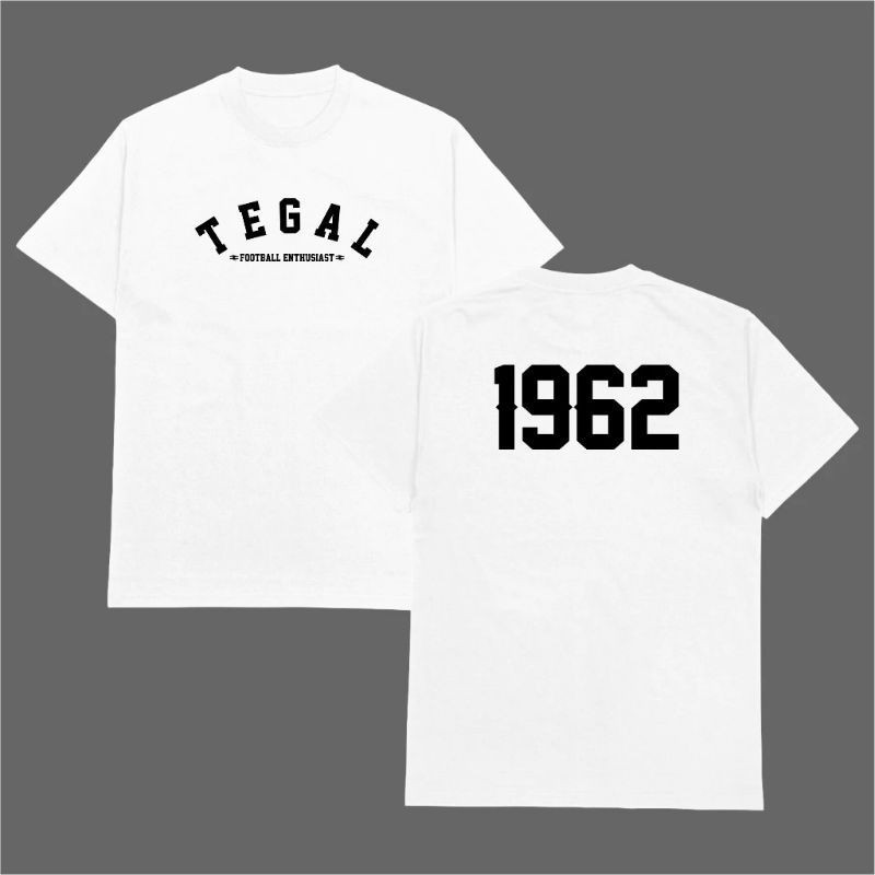 Kaos Dewasa Premium Distro Suporter Baju Kota Tegal Est 1962 COTTON COMBED 30S kaos pria wanita Tshi