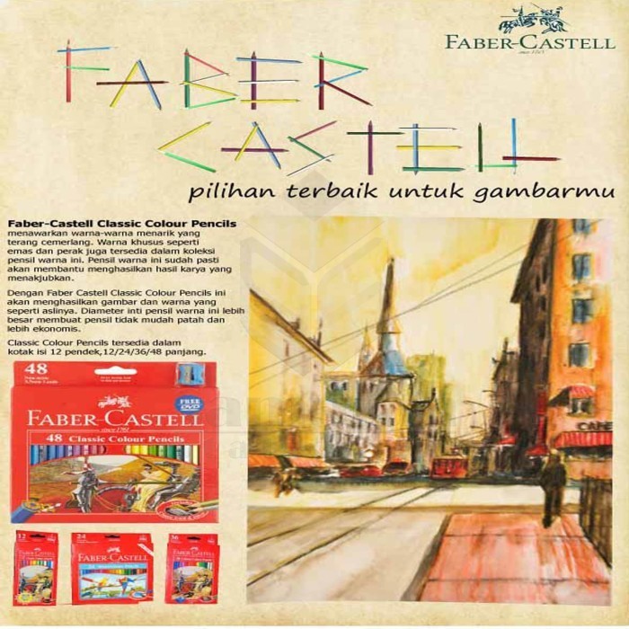 

✨LARIS✨ -Pensil Warna Faber Castell 24 Warna Classic Color Pencil Faber-Castell