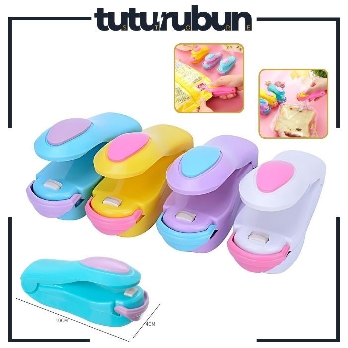 Alat Pres Perekat Kemasan Plastik Snack Makanan Elektrik Hand Mini Sealer Portable