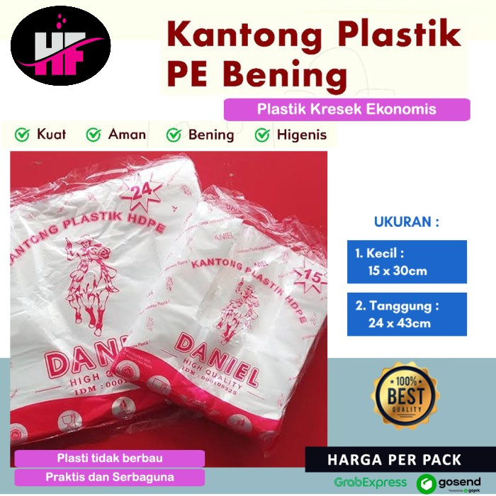 Kantong Plastik Bening Kresek HD Ramah Lingkungan Food Grade Asoy Loss Transparan Wadah Bungkus Maka