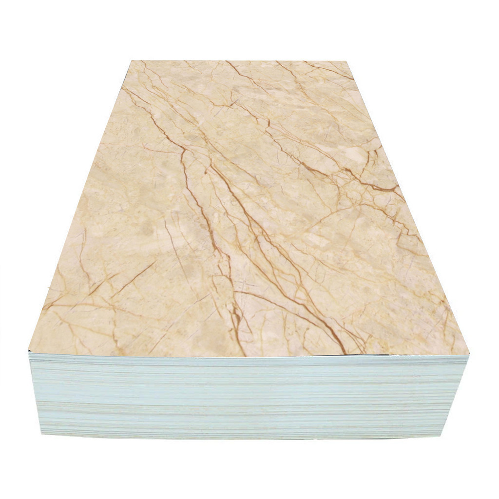 Matin Wall Panel Uv Pvc Golden Beige 1200x2400 Sakura Home Dekorasi