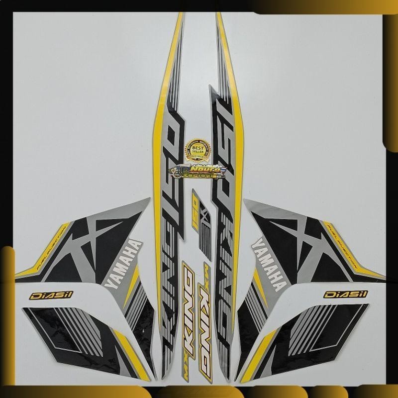 Striping yamaha mx king 150 2017 2018 grey kuning list body standar