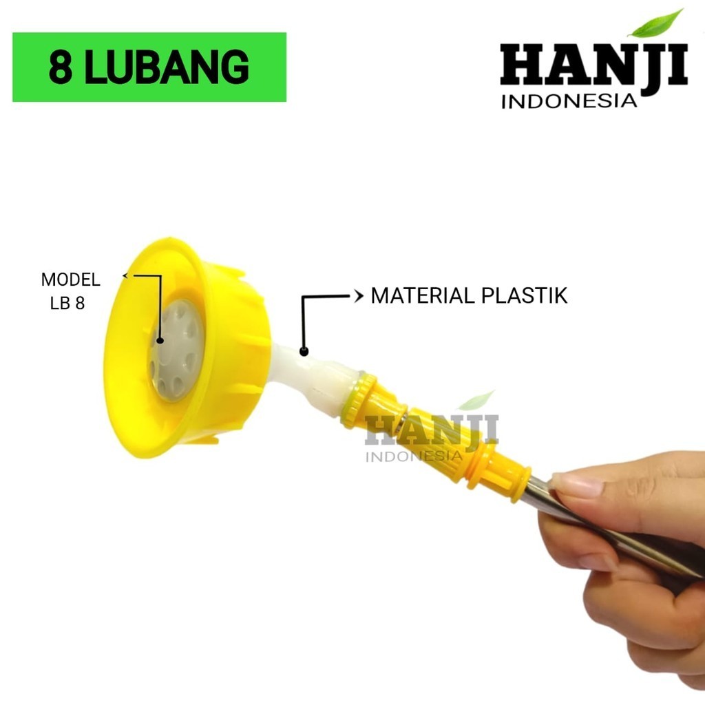 Nozzle sprayer kabut 8 lubang plastic Nozzle plastik Nozzle spuyer plastik 8 lubang