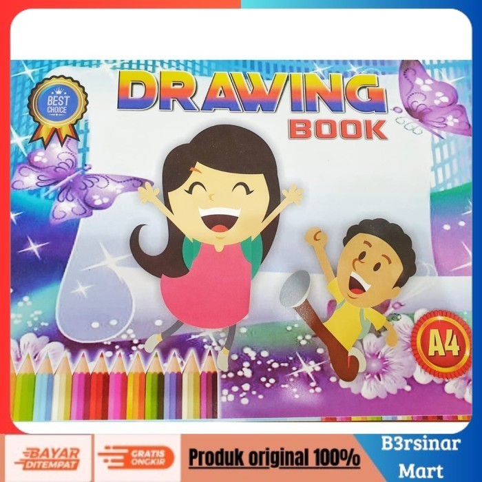 

[KUALITAS TERBAIK] Buku gambar fancy A4 / pak isi 10 pcs