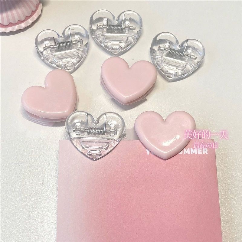 

10pcs Klip Kertas Transparan Lucu Heart / Paper Clip Aesthetic Alat Tulis barang aesthetic