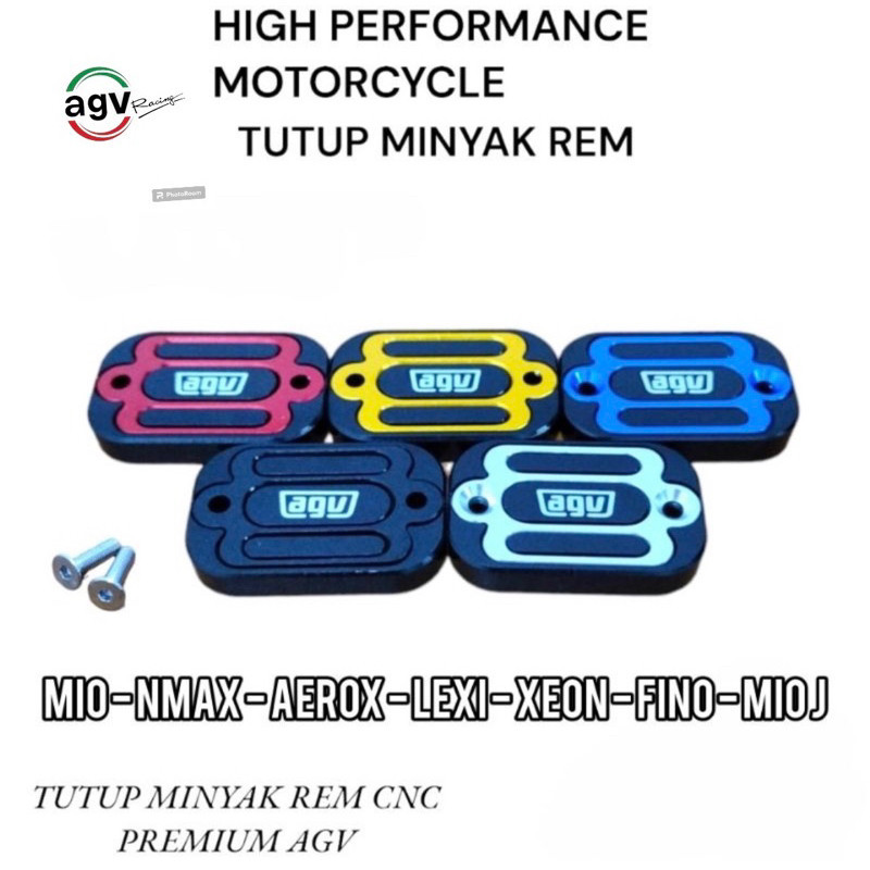 COVER Tutup Master Rem  AGVRacing ORIGINAL 100% Premium YAMAHA NMAX AEROX LEXI MIO XEON FINO MIO J a
