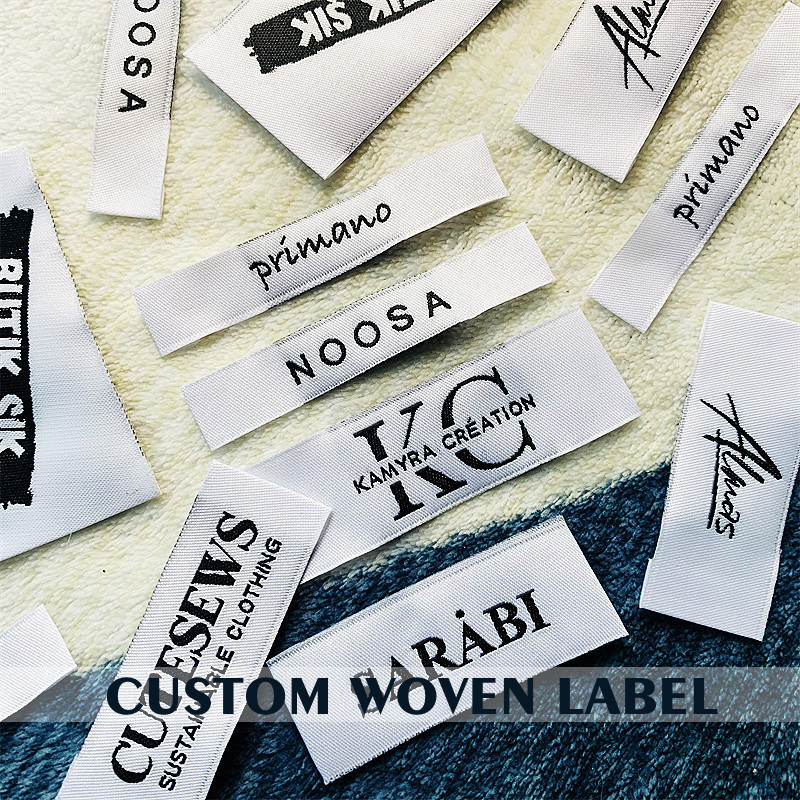 

Custom Woven Label for Clothes and Pants, Washable Tag, Personalized with Your Logo, Garment Tags by Sewing 23030302, 1000PCs
