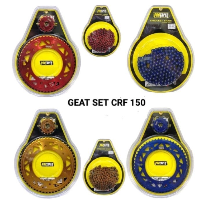gear set protaper crf 150 gear set crf 150 gir set protaper crf - gold 54 -RCHD89