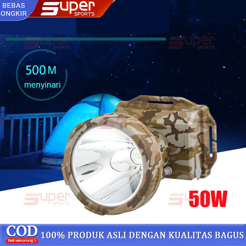 DONY MS 309 SOBIG senter kepala / senter kepala tahan air super terang / Senter kepala LED 50W / sen