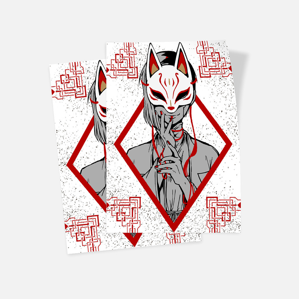 

Matte Sticker - Set of 2 Model Jepang - Kitsune