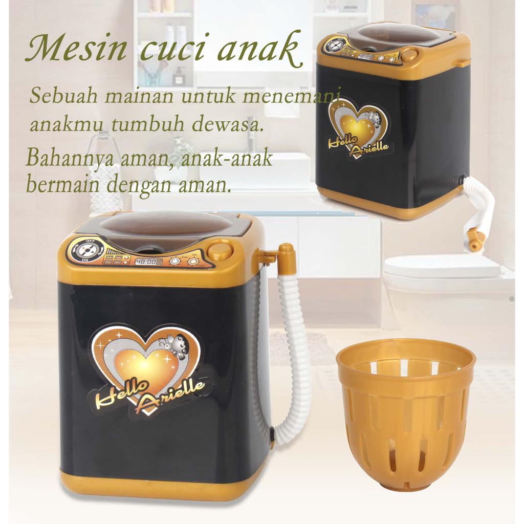 Mainan Hari Anak-Anak，Mainan Bermain Rumah-rumahan，Mainan Mesin Cuci Tiruan，Mainan Elektronik Kecil