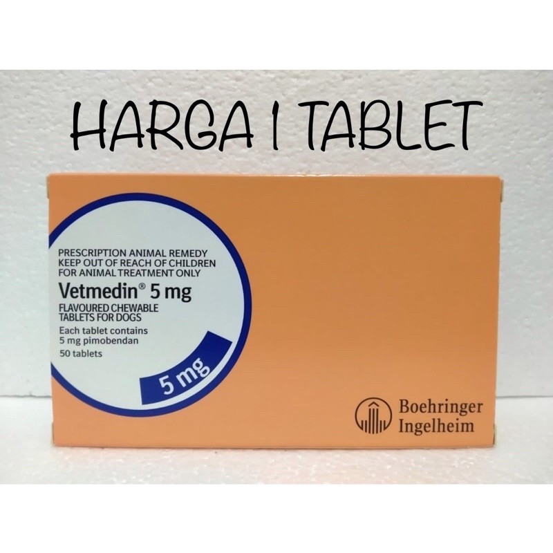 VETMEDIN 5 MG OBAT JANTUNG KHUSUS ANJING