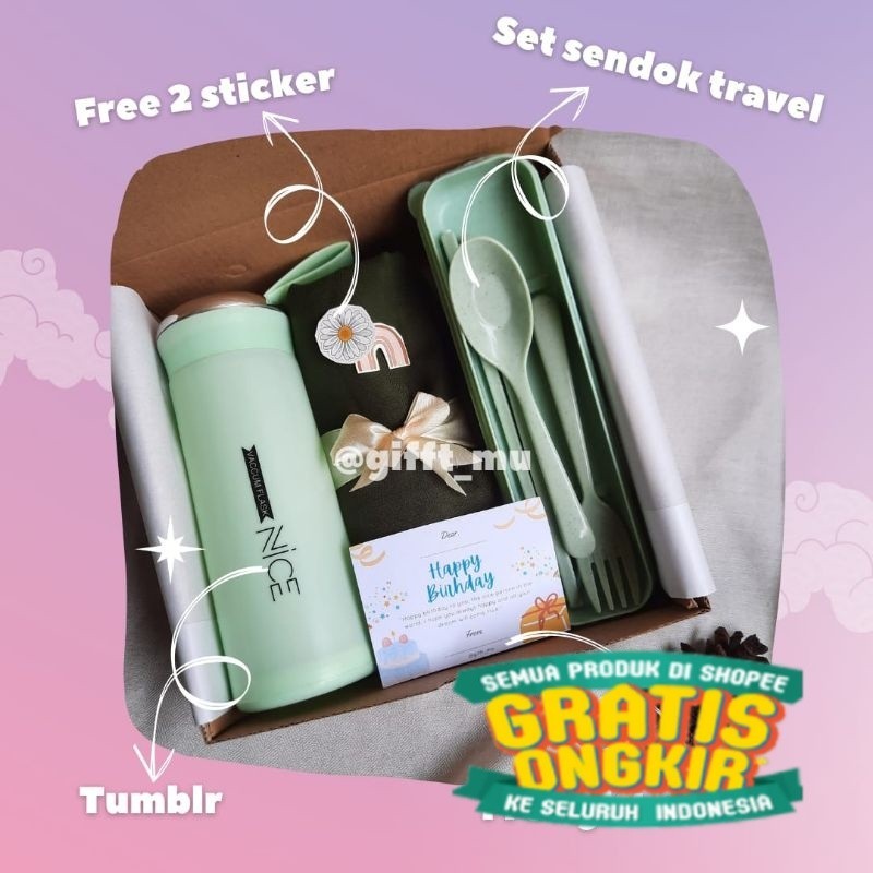 

Hampers Hijab/Hampers Lebaran/Hampers Hijab Tumblr kado ulang tahun wisuda cewek/ hitam putih pink polos