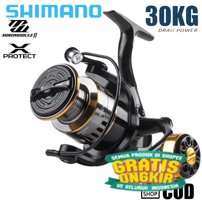 【COD】Shimano reel pancing asli besi fishing reel 10kg HE1000 - 7000 / Reel Pancing Murah Kuat Power 
