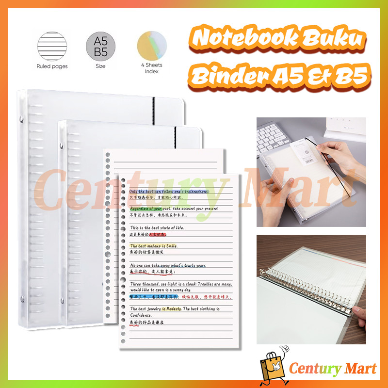 

Buku tulis catatan notebook jurnal B5 /Note Spiral Ring Model/Pembatas Binder Warna Pastel A5 / B5/(60 lembar) Kertas Refill Loose Leaf A5 20 Ring