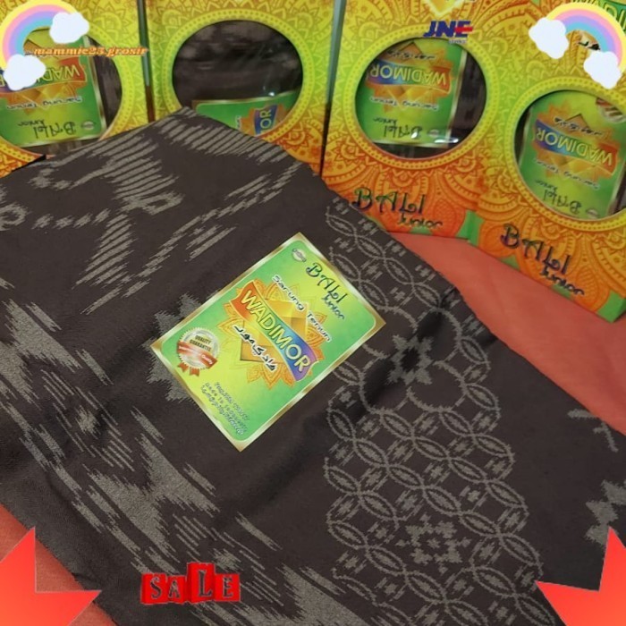 PROMO-Sarung Wadimor Motif Bali Grosir Murah/Sarung Anak Wadimor Motif Bali - Merah