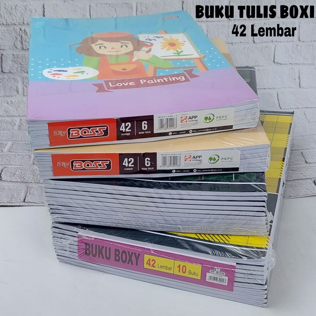

(1pcs) Buku Tulis Boxi SP-Book Big Boss Kiky 42 Lembar