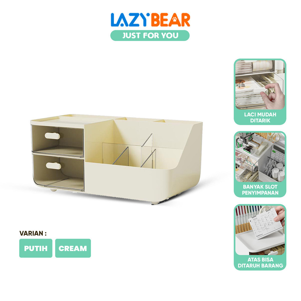 

LAZY BEAR Rak Alat Tulis / Skincare / Make Up C36 Stationery Organizer / Rak Penyimpanan Multifungsi