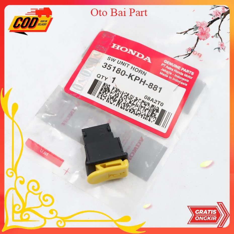 Tombol Klakson KPH Honda Supra / Karisma / Supra FIT New / Supra X 125 Part Motor