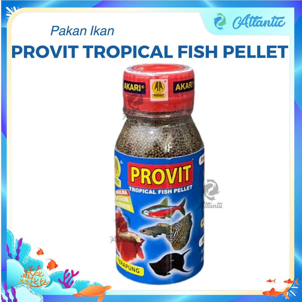 Akari Provit Tropical 50 Gram Pakan Pelet Ikan Hias Akari Provit