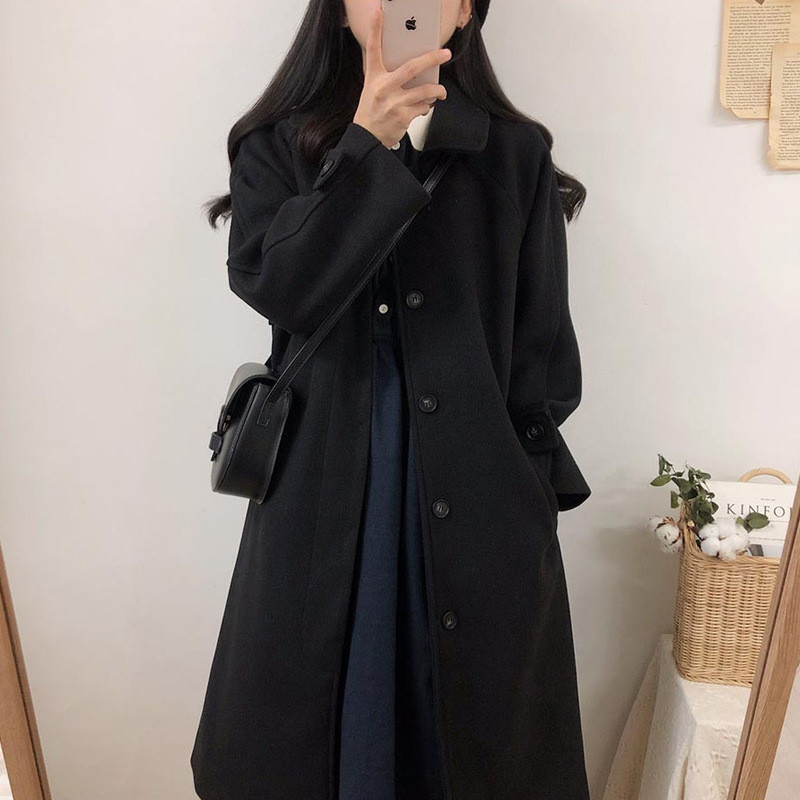 Pocket Long Coat / Long Blazer Coat / Long Coat Wanita / Blazer Panjang Cewe